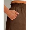 image:imageANRABESS Shorts for Women Summer Casual Elastic High Waisted Wide Leg Cute Dressy Beach Shorts 2026 Vacation Beach ClothesBrown Red