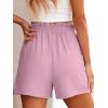 image:imageANRABESS Shorts for Women Summer Casual Elastic High Waisted Wide Leg Cute Dressy Beach Shorts 2026 Vacation Beach ClothesDusky Pink