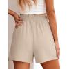image:imageANRABESS Shorts for Women Summer Casual Elastic High Waisted Wide Leg Cute Dressy Beach Shorts 2026 Vacation Beach ClothesKhaki