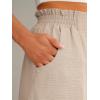 image:imageANRABESS Shorts for Women Summer Casual Elastic High Waisted Wide Leg Cute Dressy Beach Shorts 2026 Vacation Beach ClothesKhaki