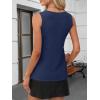 image:imageANRABESS Tank Top for Women Dressy Casual Business Work Blouses Sleeveless V Neck Textured Tops 2026 Spring Summer OutfitsNavy Blue