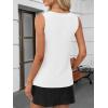 image:imageANRABESS Tank Top for Women Dressy Casual Business Work Blouses Sleeveless V Neck Textured Tops 2026 Spring Summer OutfitsWhite