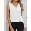image:imageANRABESS Tank Top for Women Dressy Casual Business Work Blouses Sleeveless V Neck Textured Tops 2026 Spring Summer OutfitsWhite