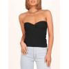 image:imageANRABESS Tube Top for Women Summer Strapless Bandeau Knit Twist Knot Corset Crop Basic Tank Tops 2026 Vacation Beach ClothesBlack