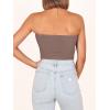 image:imageANRABESS Tube Top for Women Summer Strapless Bandeau Knit Twist Knot Corset Crop Basic Tank Tops 2026 Vacation Beach ClothesDeep Khaki