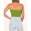image:imageANRABESS Tube Top for Women Summer Strapless Bandeau Knit Twist Knot Corset Crop Basic Tank Tops 2026 Vacation Beach ClothesGreen