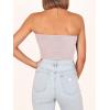 image:imageANRABESS Tube Top for Women Summer Strapless Bandeau Knit Twist Knot Corset Crop Basic Tank Tops 2026 Vacation Beach ClothesPink