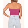 image:imageANRABESS Tube Top for Women Summer Strapless Bandeau Knit Twist Knot Corset Crop Basic Tank Tops 2026 Vacation Beach ClothesRose