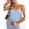 image:imageANRABESS Tube Top for Women Summer Strapless Bandeau Knit Twist Knot Corset Crop Basic Tank Tops 2026 Vacation Beach ClothesSky