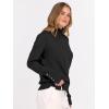 image:imageANRABESS Turtleneck Sweaters for Women Long Sleeve Dressy Casual Soft Knitted Button Pullover Tops 2025 Fall Winter ClothesBlack