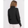 image:imageANRABESS Turtleneck Sweaters for Women Long Sleeve Dressy Casual Soft Knitted Button Pullover Tops 2025 Fall Winter ClothesBlack