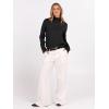 image:imageANRABESS Turtleneck Sweaters for Women Long Sleeve Dressy Casual Soft Knitted Button Pullover Tops 2025 Fall Winter ClothesBlack