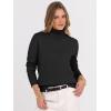image:imageANRABESS Turtleneck Sweaters for Women Long Sleeve Dressy Casual Soft Knitted Button Pullover Tops 2025 Fall Winter ClothesBlack