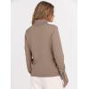 image:imageANRABESS Turtleneck Sweaters for Women Long Sleeve Dressy Casual Soft Knitted Button Pullover Tops 2025 Fall Winter ClothesBright Tan