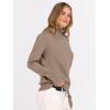 image:imageANRABESS Turtleneck Sweaters for Women Long Sleeve Dressy Casual Soft Knitted Button Pullover Tops 2025 Fall Winter ClothesBright Tan