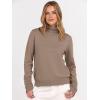 image:imageANRABESS Turtleneck Sweaters for Women Long Sleeve Dressy Casual Soft Knitted Button Pullover Tops 2025 Fall Winter ClothesBright Tan