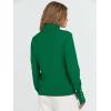 image:imageANRABESS Turtleneck Sweaters for Women Long Sleeve Dressy Casual Soft Knitted Button Pullover Tops 2025 Fall Winter ClothesGreen