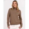 image:imageANRABESS Turtleneck Sweaters for Women Long Sleeve Dressy Casual Soft Knitted Button Pullover Tops 2025 Fall Winter ClothesLight Camel