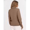 image:imageANRABESS Turtleneck Sweaters for Women Long Sleeve Dressy Casual Soft Knitted Button Pullover Tops 2025 Fall Winter ClothesLight Camel