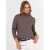 image:imageANRABESS Turtleneck Sweaters for Women Long Sleeve Dressy Casual Soft Knitted Button Pullover Tops 2025 Fall Winter ClothesNutmeg
