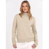 image:imageANRABESS Turtleneck Sweaters for Women Long Sleeve Dressy Casual Soft Knitted Button Pullover Tops 2025 Fall Winter ClothesParchment