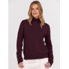 image:imageANRABESS Turtleneck Sweaters for Women Long Sleeve Dressy Casual Soft Knitted Button Pullover Tops 2025 Fall Winter ClothesWine Red