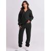 image:imageANRABESS Women 2 Piece Outfits Sweatsuit Oversized Half Zip Sweatshirt Jogger Sweatpants Tracksuit Lounge Set 2025 ClothesBlack