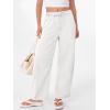 image:imageANRABESS Women Barrel Jeans High Waisted Wide Leg Drawstring Denim Pants Y2K Baggy Loose Fit Trouser Jeans with PocketsWhite
