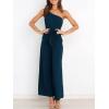 image:imageANRABESS Women Summer Dressy Jumpsuits One Shoulder Sleeveless Casual Wide Leg Pants Romper Jumper 2026 Trendy Fall OutfitsNavy Blue
