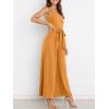 image:imageANRABESS Women Summer Dressy Jumpsuits One Shoulder Sleeveless Casual Wide Leg Pants Romper Jumper 2026 Trendy Fall OutfitsOrange