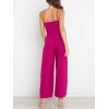 image:imageANRABESS Women Summer Dressy Jumpsuits One Shoulder Sleeveless Casual Wide Leg Pants Romper Jumper 2026 Trendy Fall OutfitsRose