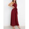 image:imageANRABESS Women Summer Dressy Jumpsuits One Shoulder Sleeveless Casual Wide Leg Pants Romper Jumper 2026 Trendy Fall OutfitsWine Red