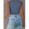 image:imageANRABESS Women Tank Tops High Neck Sleeveless Sexy Cutout Racer Back Going Out Crop Tops Shirts Summer Y2K OutfitsBlue