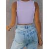 image:imageANRABESS Women Tank Tops High Neck Sleeveless Sexy Cutout Racer Back Going Out Crop Tops Shirts Summer Y2K OutfitsPurple