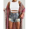 image:imageANRABESS Women Tank Tops High Neck Sleeveless Sexy Cutout Racer Back Going Out Crop Tops Shirts Summer Y2K OutfitsWhite