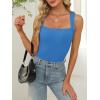 image:imageANRABESS Women Tank Tops Square Neck Sleeveless Summer Slim Fit Shirts Knit Basic Tee Undershirts 2026 Beach Vacation ClothesBlue