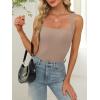 image:imageANRABESS Women Tank Tops Square Neck Sleeveless Summer Slim Fit Shirts Knit Basic Tee Undershirts 2026 Beach Vacation ClothesLight Khaki
