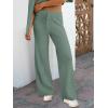 image:imageANRABESS Women Two Piece Outfits Sweater Sets Lounge Waffle Knit Pullover Matching Wide Leg Pants Tracksuit 2025 Fall FashionGreen