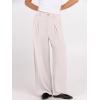 image:imageANRABESS Women Wide Leg Dress Pants 2026 Summer High Waisted Business Casual Work Trousers Dressy Office Palazzo Pants SlacksBeige
