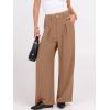 image:imageANRABESS Women Wide Leg Dress Pants 2026 Summer High Waisted Business Casual Work Trousers Dressy Office Palazzo Pants SlacksTan