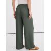 image:imageANRABESS Women Wide Leg Palazzo Pants 2026 Summer Casual Loose Elastic High Waisted Flowy Lounge Beach Trousers Work Outfits Army Green XLarge