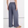 image:imageANRABESS Women Wide Leg Palazzo Pants 2026 Summer Casual Loose Elastic High Waisted Flowy Lounge Beach Trousers Work Outfits Blue Gray Medium