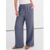 image:imageANRABESS Women Wide Leg Palazzo Pants 2026 Summer Casual Loose Elastic High Waisted Flowy Lounge Beach Trousers Work Outfits Blue Gray Medium