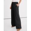 image:imageANRABESS Women Wide Leg Palazzo Pants 2026 Summer Casual Loose Elastic High Waisted Flowy Lounge Beach Trousers Work OutfitsBlack