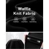 image:imageANRABESS Women Wide Leg Pants Stretchy Work Dress Pants Waffle Knit Business Casual Pull on Palazzo Slacks Trousers OutfitsBlack