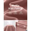 image:imageANRABESS Women Wide Leg Pants Stretchy Work Dress Pants Waffle Knit Business Casual Pull on Palazzo Slacks Trousers OutfitsPink