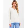 image:imageANRABESS Womens 100 Wool Sweaters Crewneck Long Sleeve Work Business Casual Basic Sweater Tops 2026 Fall OutfitsBeige
