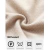 image:imageANRABESS Womens 100 Wool Sweaters Crewneck Long Sleeve Work Business Casual Basic Sweater Tops 2026 Fall OutfitsBeige