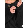 image:imageANRABESS Womens 100 Wool Sweaters Crewneck Long Sleeve Work Business Casual Basic Sweater Tops 2026 Fall OutfitsBlack