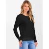image:imageANRABESS Womens 100 Wool Sweaters Crewneck Long Sleeve Work Business Casual Basic Sweater Tops 2026 Fall OutfitsBlack